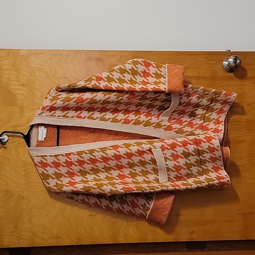 Anthro Herringbone Cardigan